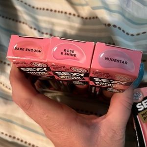Soap & Glory bare enough, nudestar and rose and shine 15 each or 3 for 36